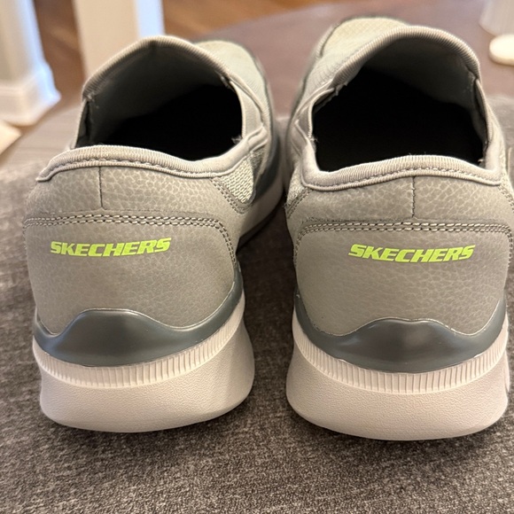 Skechers Men's Light Gray Slip-On Loafers - Picture 7 of 13